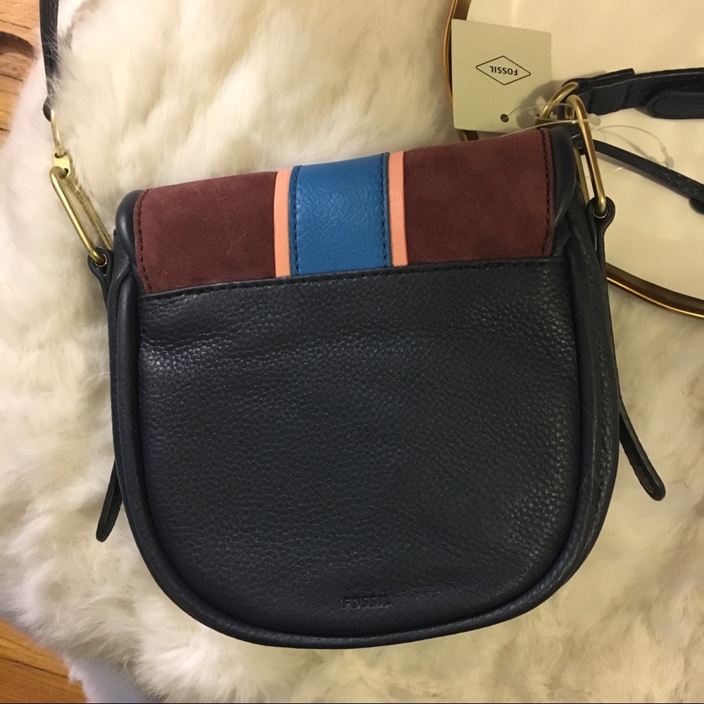 💗Preppy Classic Fossil Rumi small suede crossbody - Picture 3 of 6